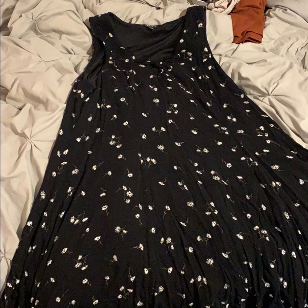 Black dress with lace up on the chest